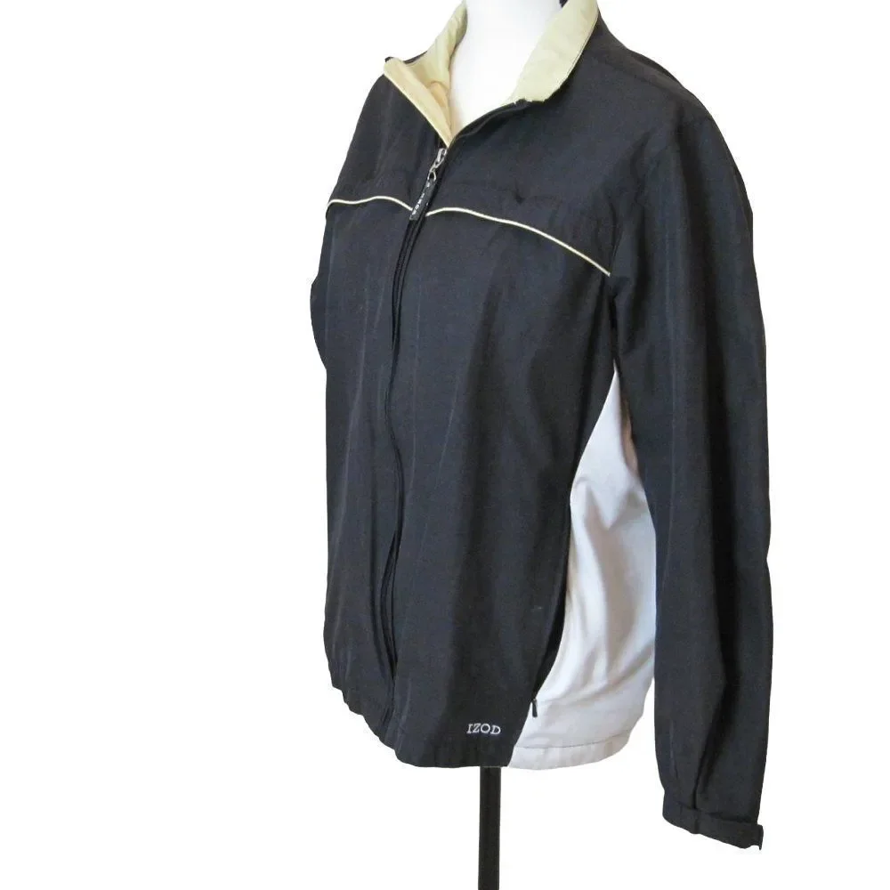 Izod Women's Warm Up Jacket‎ Blue Size Large
